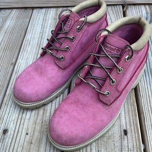 Timberland Women's Pink Waterproof Boots